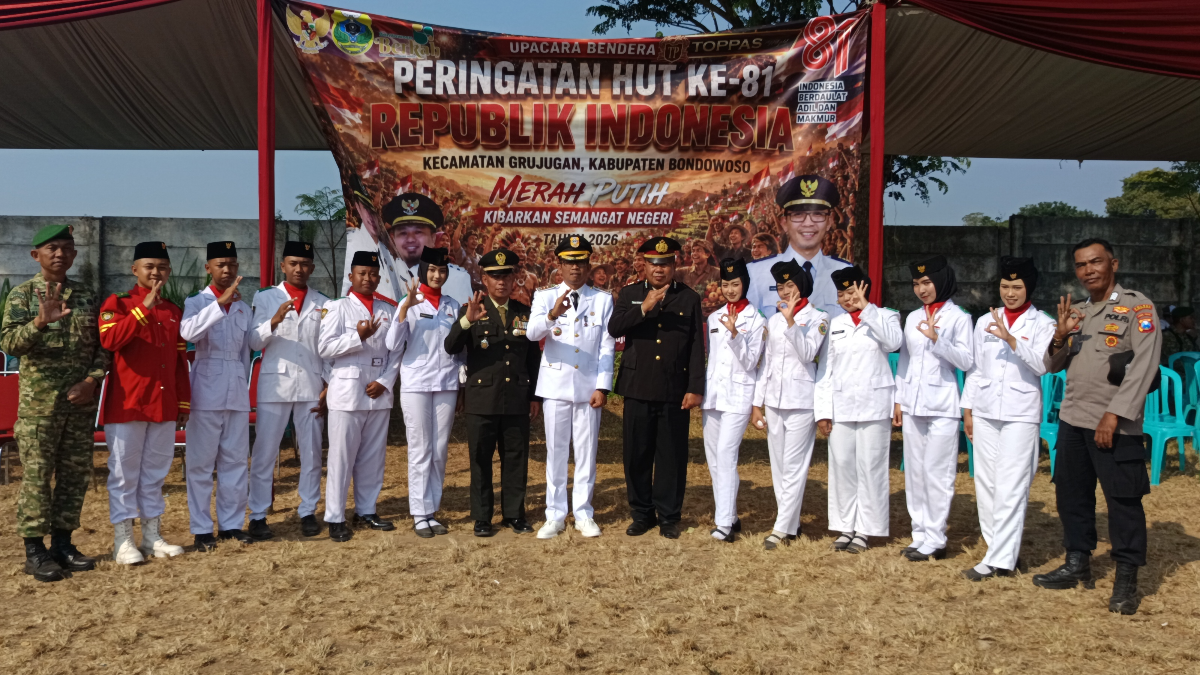 UPACARA HUT RI KE 81 KE KECAMATAN GRUJUGAN